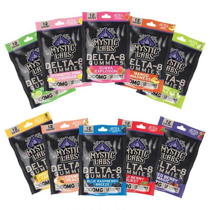 MYSTIC LABS | DELTA 8 | GUMMIES | 12 CT | 300 MG |  6 BAGS PER DISPLAY product image